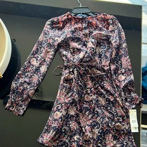 French connection dress with waist tie